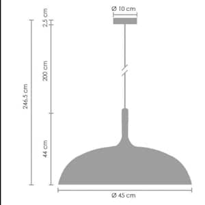 Lámpara nórdica escandinava en blanco y negro, fabricada en metal y madera, lámpara colgante danesa, lámpara de techo moderna, lámpara sueca. imagen 7