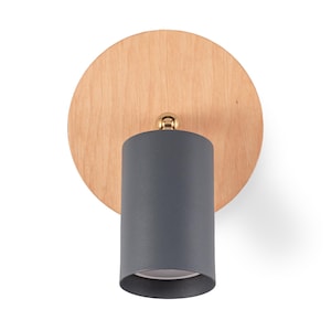 Cozy Atmosphere with Wooden Spotlight Wall Sconce, Living Room Bedroom Stylish Lamp, Indoor Minimalist Design Light, Nordic Modern Wall Lamp