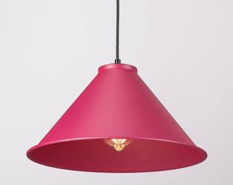 Colorful Cone Ceiling Light, Retro Modern Pendant Lamp, Statement Kitchen Island Lighting, Mid Century Light