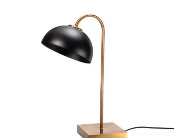 Black Mid Century Modern Table Lamp for bedside space