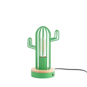 Cactus desk lamp, kids night light for table, living room decor cactus table light, gift for kids, cactus table lamp, kids room lamp