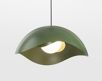 Scandinavian Metal Dome Pendant Light, Nordic Living Room Bowl Lamp