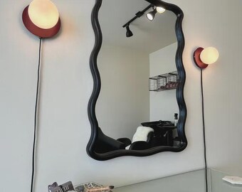 Matte Spherical Wall Sconce, Ambient Vanity Bathroom Lighting, Teen Room Lamp