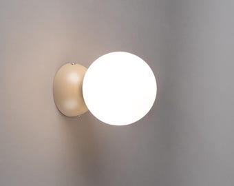 Flush mount kids wall lamp in six colors, nursery sconce for bedtime lighting