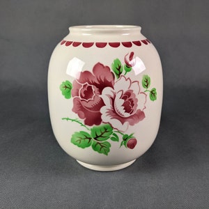 BADONVILLER - Large vintage vase floral pattern - Faïenceries Badonviller - vintage french
