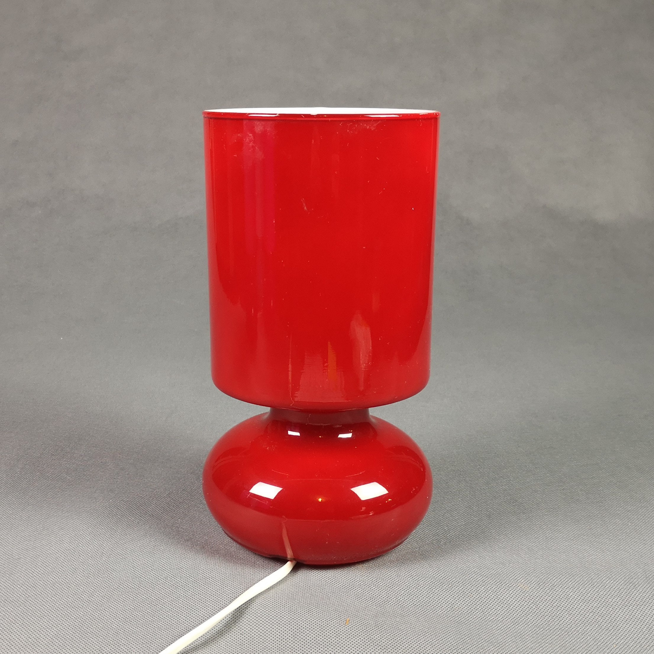 Lykta Rouge Lampe Vintage Ikea Opaline - Luminaire Vintage