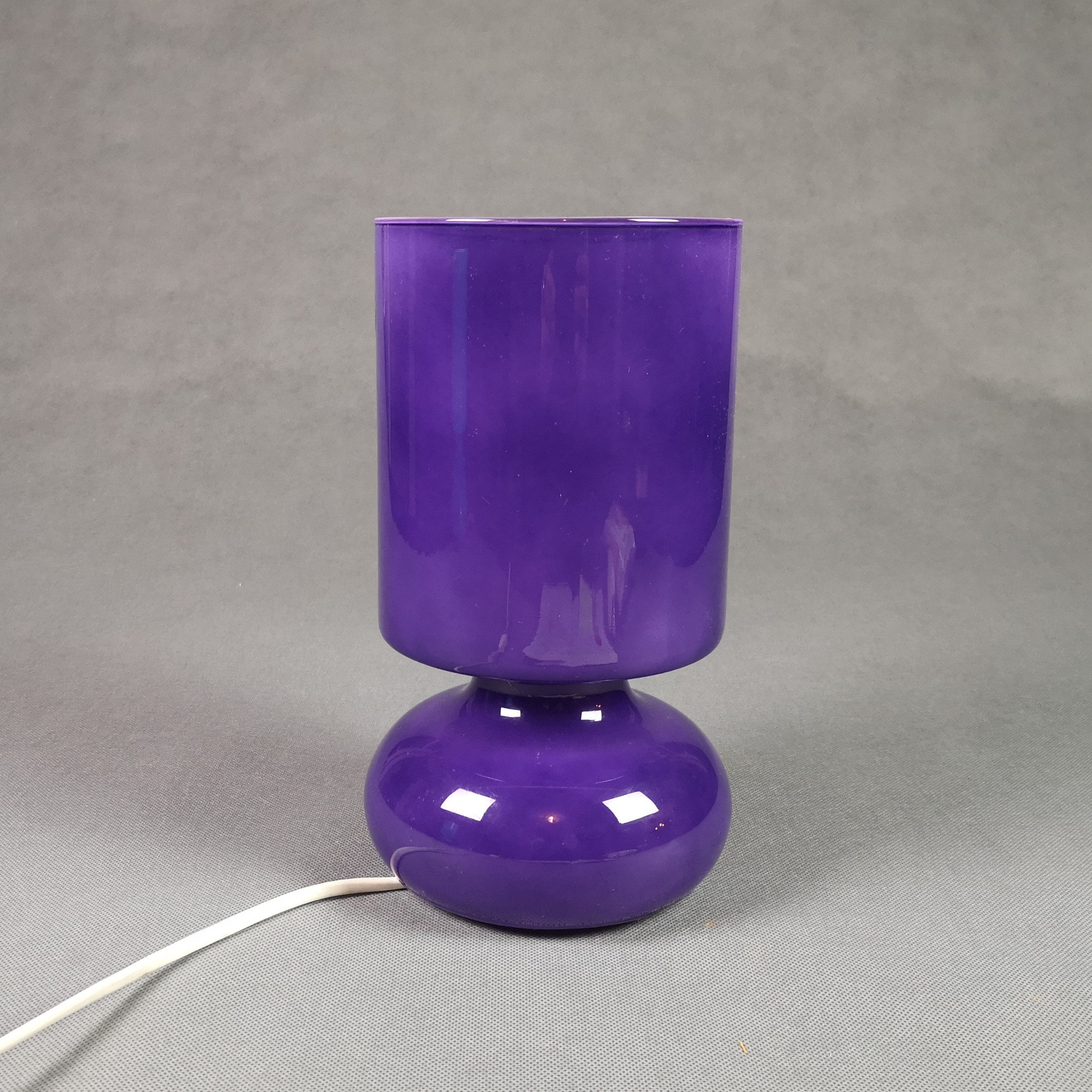 Lykta Violet Lampe Vintage Ikea Opaline - Luminaire Vintage