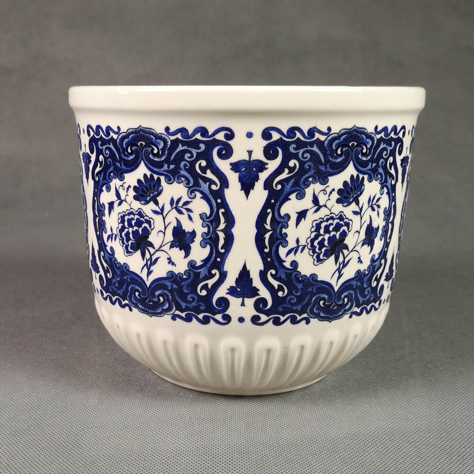 Cache Pot en Faïence Style Delft Sphinx 15.5 cm - Holland Boch Très Beaux Motifs et Couleurs Excelle