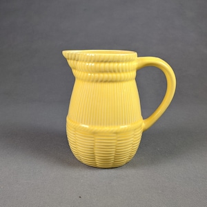 Pitcher SAINT CLEMENT yellow - old crockery - vintage French