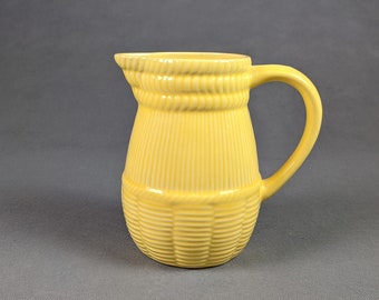 Pitcher SAINT CLEMENT yellow - old crockery - vintage French