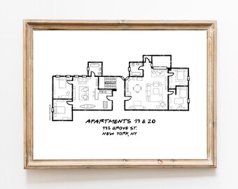 Friends Floor Plan Etsy