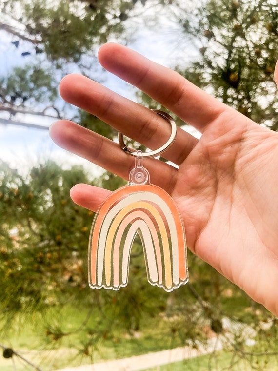 Rainbow Acrylic Keychain