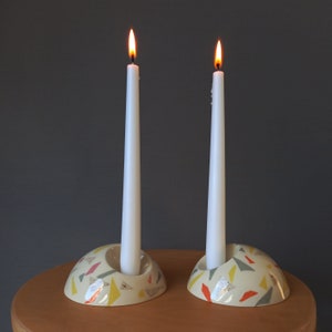 Terrazzo Candle Holder, Christmas Decor, Ceramic Lighting, Girlfriend Gift, Tea Light Holder, Wedding Candles, Porcelain Candle Holder