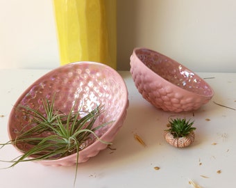 Porcelain Air Plant Holder, Air Plant Holder, Planters, Air Plant Planters, Pink Porcelain Holder, Porcelain Planters, Kokedama Holder