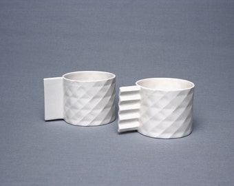 Tasse en porcelaine, cadeau cuisine, tasse à café blanche, tasse à boire, cadeau de fête, tasse à thé, récipients à café, récipients en céramique, tasse à café, mug artistique