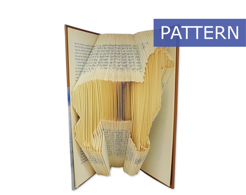 Alpaca Gifts Book folding patterns Folded book art DIY gift ideas For beginners 134 folds Measure and mark With manual