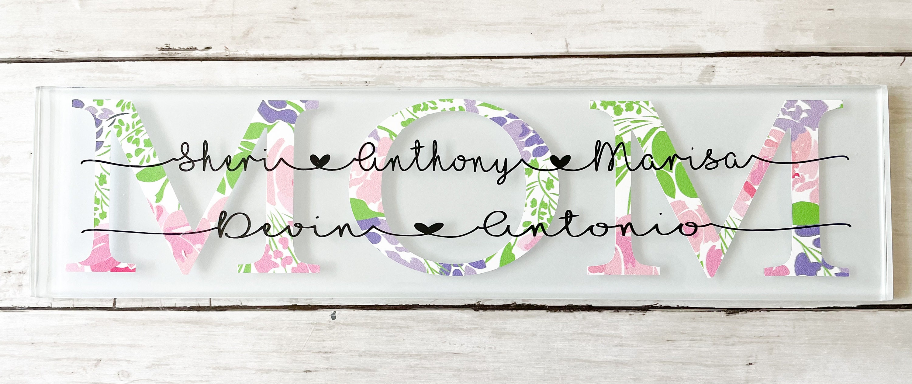 Personalized Name Tile Family Name Tile Glass Tile Plaque - Etsy Australia