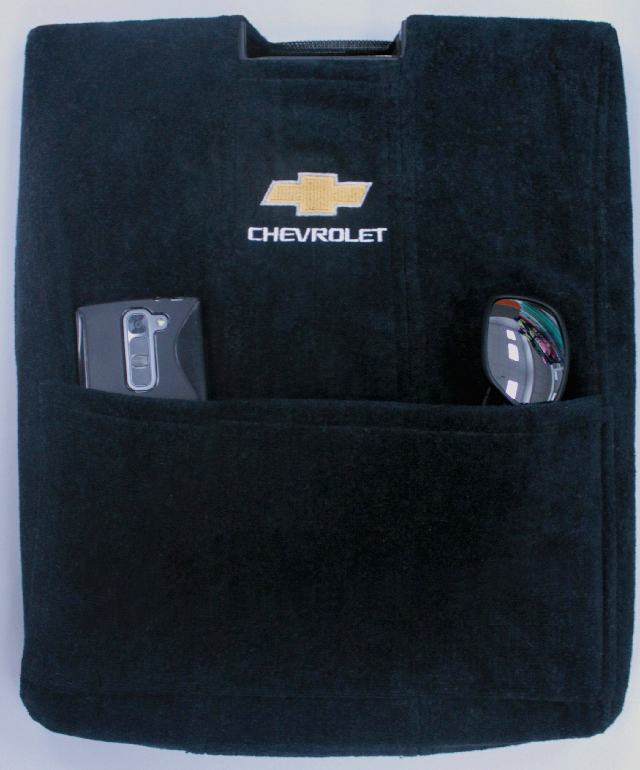 Console Cover with Chevy Logo - Fits 2014-2018 Jump Seat ONLY - Silverado, Tahoe, & Surburban