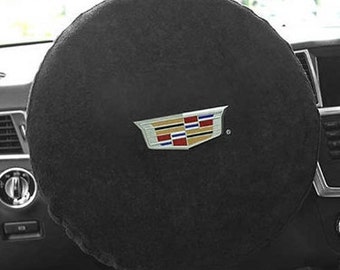 Cadillac logo steering wheel cover discount