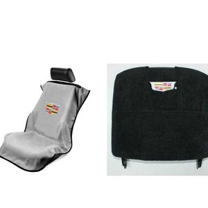 Seat Armour - Seat Protector Cover/Towel & Console Cover with New Cadillac Logo - Console Fits Cadillac Escalade 2014-2018