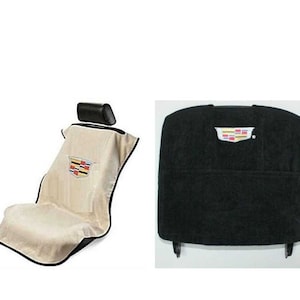 Seat Armour - Seat Protector Cover/Towel & Console Cover with New Cadillac Logo - Console Fits Cadillac Escalade 2014-2018