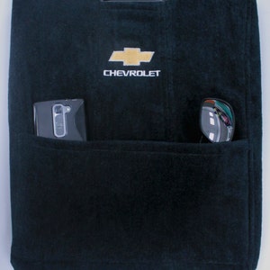 Coperchio della console con logo Chevy - Adatto solo al sedile a benna 2007-2013 - Silverado, Tahoe, Suburban