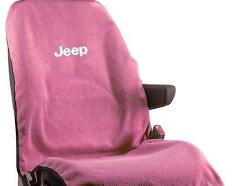 1 - Coprisedile/telo protettivo per sedili Seat Armour con logo Jeep Letters - Rosa