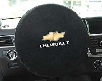 Steering Wheel Cover with Chevy Logo - One Size Fits All