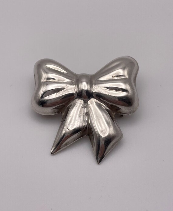 Vintage Puffy Bow Pendant Pin Brooch Combo from T… - image 7