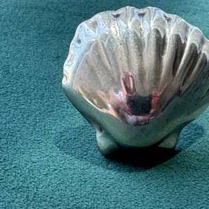 Vintage Taxco Mexico Sterling Silver Scallop Shell Ring Size 9 Big Enough to Hear the Ocean