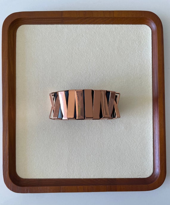 Vintage Modernist Copper-Cuff Bracelet