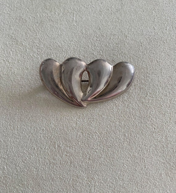 Double Hearts Pin