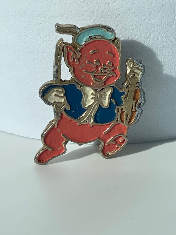 Vintage 1960s Disney Three Little Pigs Pin