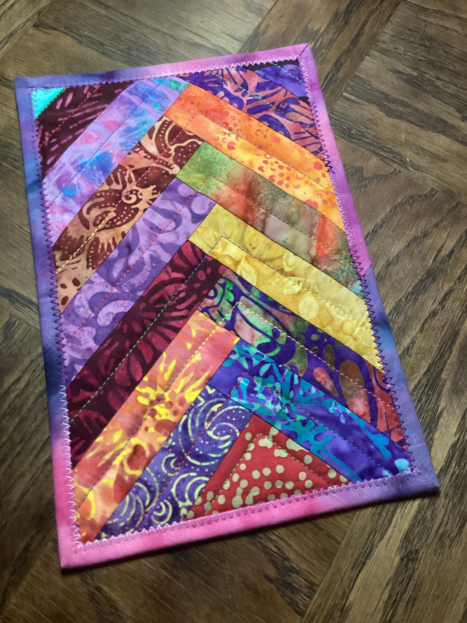 Batik Mug Rug Snack Mat Etsy