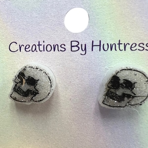 Mini Skull Stud Earrings - Multiple colors available