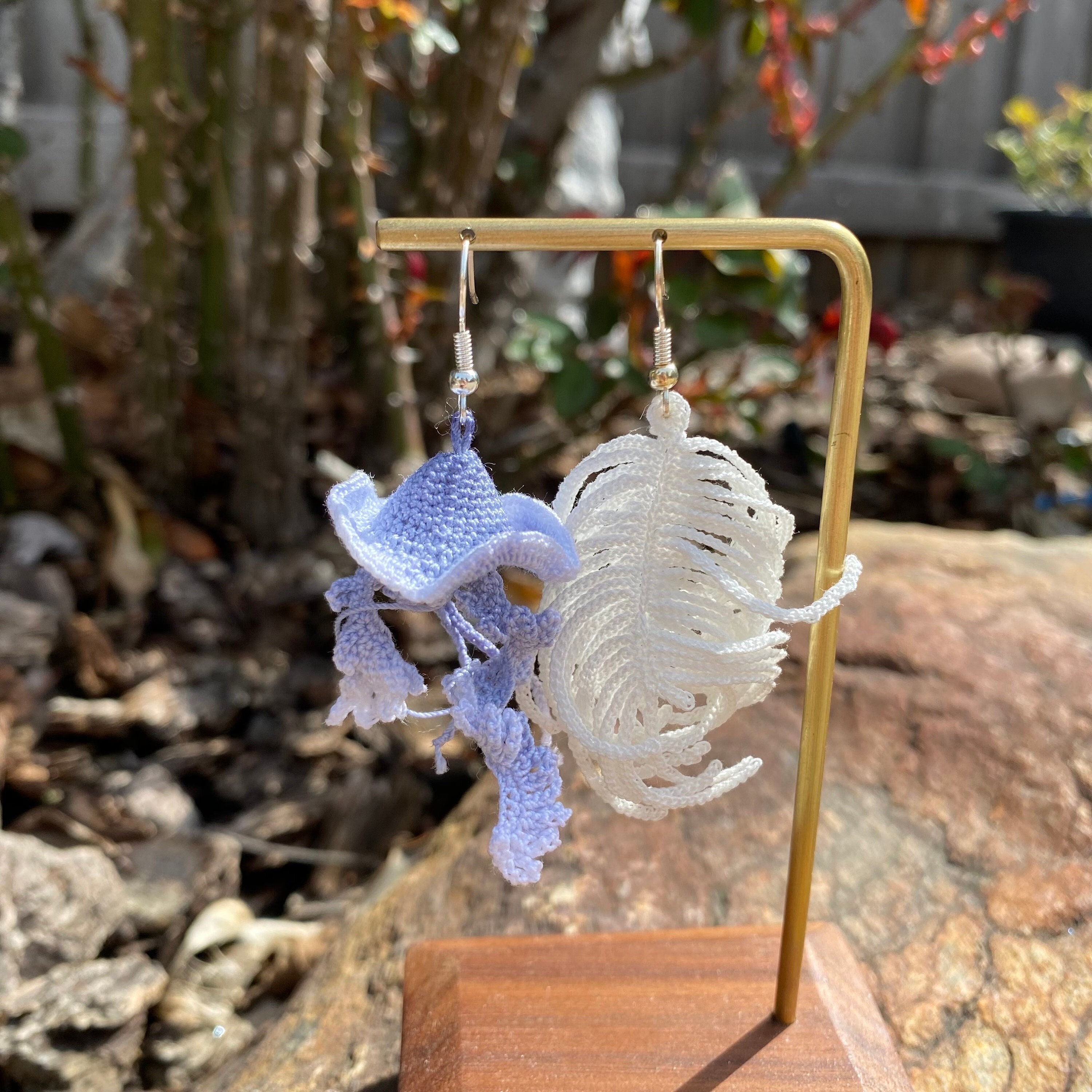 Aqua Jellyfish Rectangle Earrings – No Man's Land