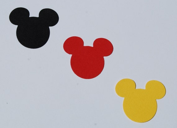 Mickey Mouse Disney Paper Punchies Die Cuts Handmade Confetti Card Art Cardstock