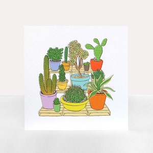 Famille de cactus - Carte de voeux - Toutes les occasions