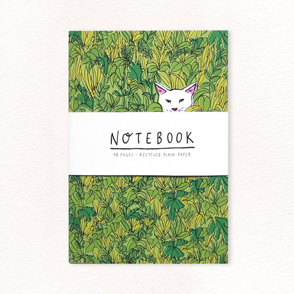 Hide & Seek Cat - A6 Notebook