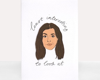 KUWTK 'Least Interesting' Kourtney - Greetings Card - Any occasion