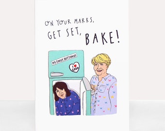 GBBO Noel and Sandi 'Fridge gate' Greetings Card