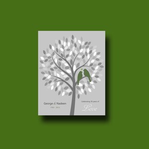 30th ANNIVERSARY Gift Print - Personalized Gift for Couple&#39;s 30th Anniversary - Emerald Anniversary Gift- Parents Anniversary - Grandparents