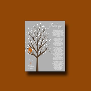 Parents wedding Gift, Personalized Parent&#39;s Poem, Thank You Parent&#39;s Gift, Wedding Day Gifts for Our Parents, Thank You Poem for Mom and Dad