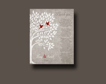 Parents wedding Gift, Personalized Parent&#39;s Poem, Thank You Parent&#39;s Gift, Wedding Day Gifts for Our Parents, Thank You Poem for Mom and Dad
