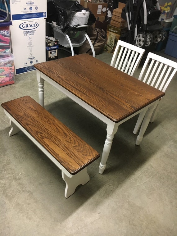 kids wood table and chair set