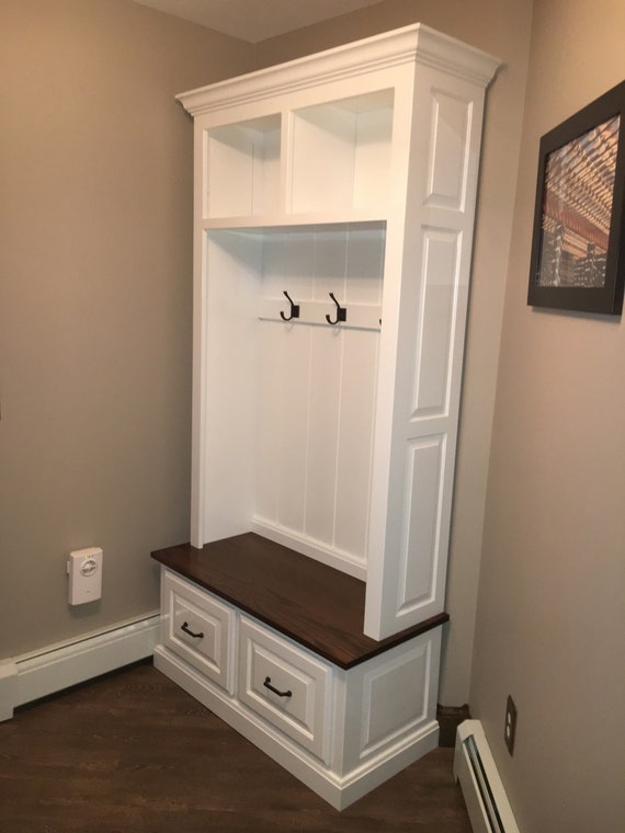 Beautiful Amish Hall Tree Closet Etsy