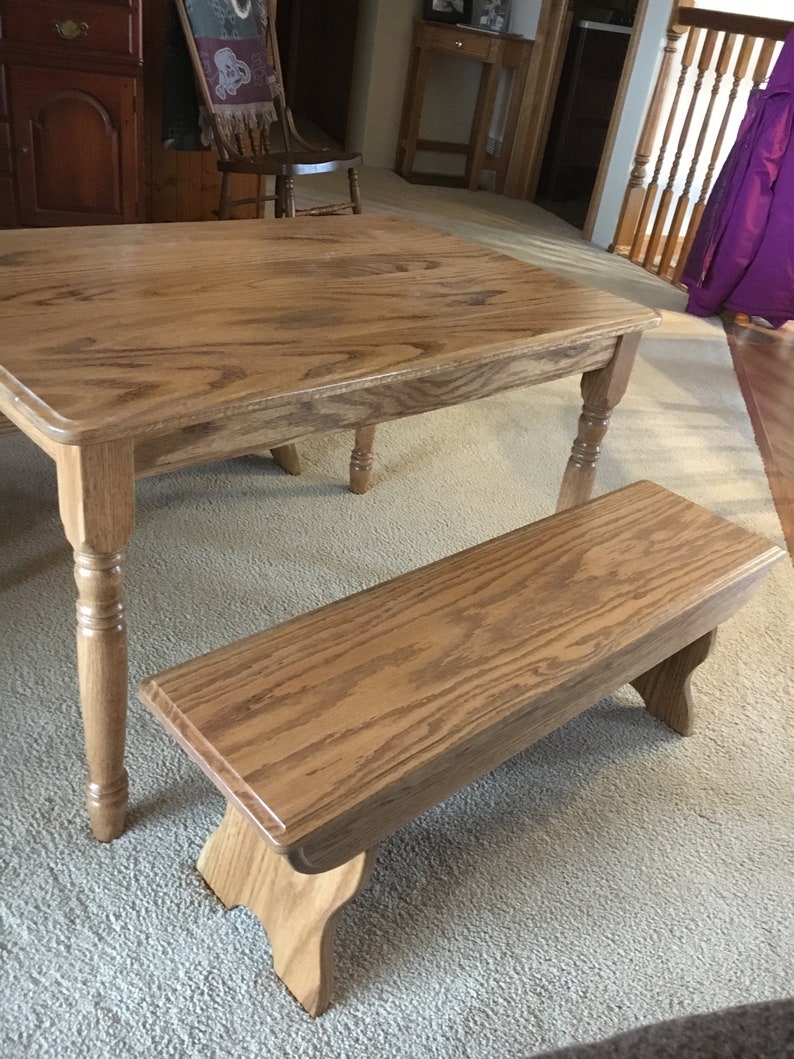 Beautiful Kids Wooden Table And Bench Set
