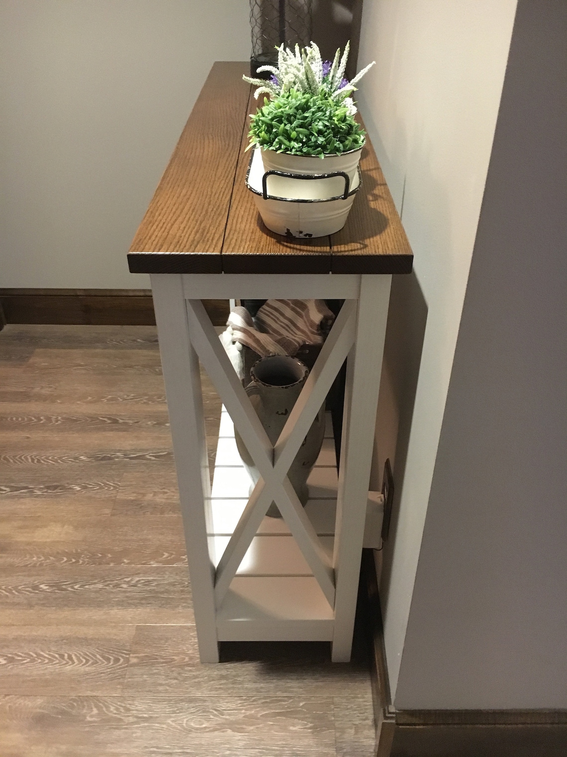 Beautiful Narrow Wall Table Etsy