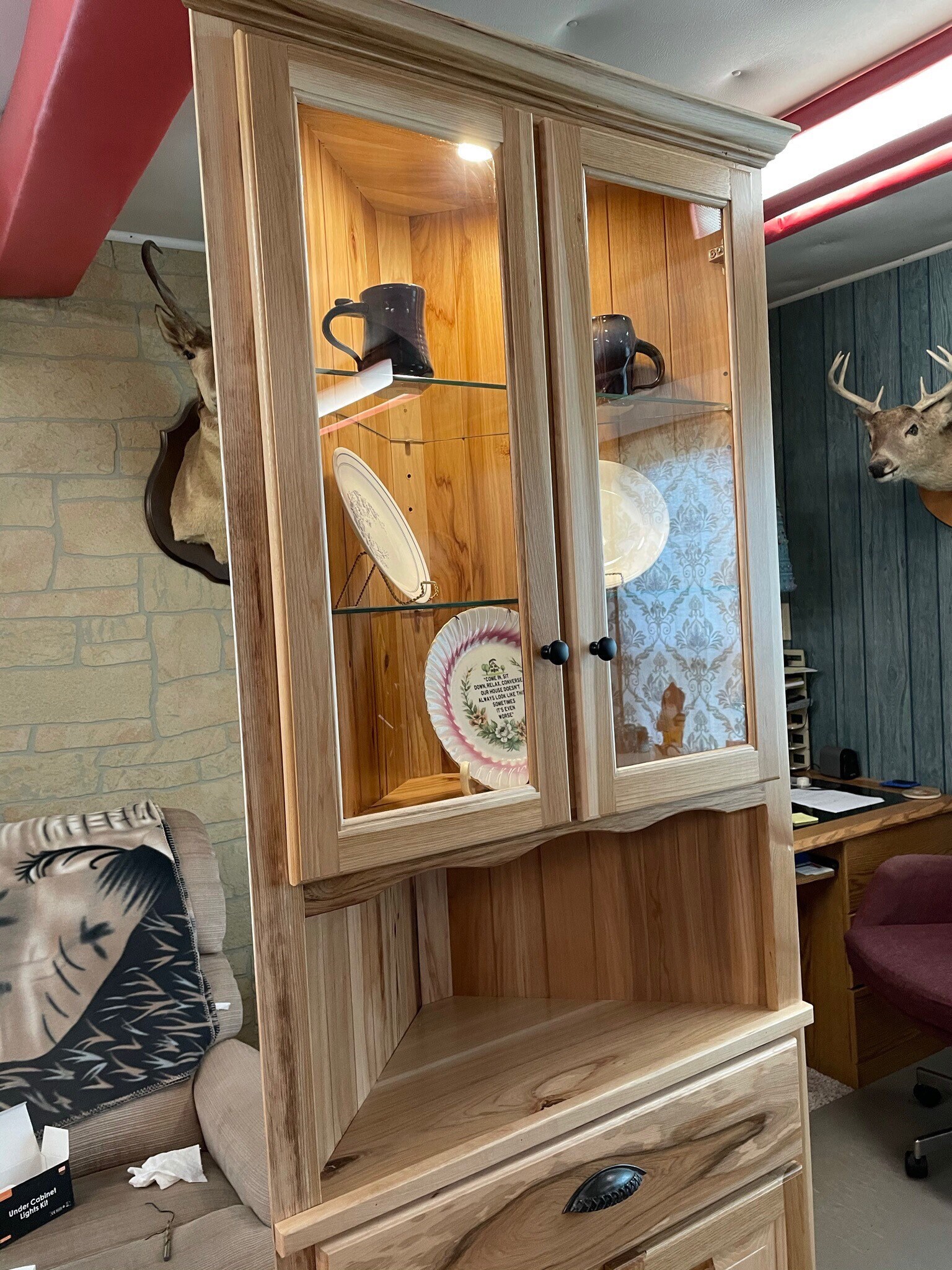 Beautiful Hickory Corner completed and Ready for Packaging Etsy