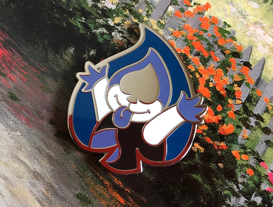 Deltarune Pins - Lancer in Silver Metal